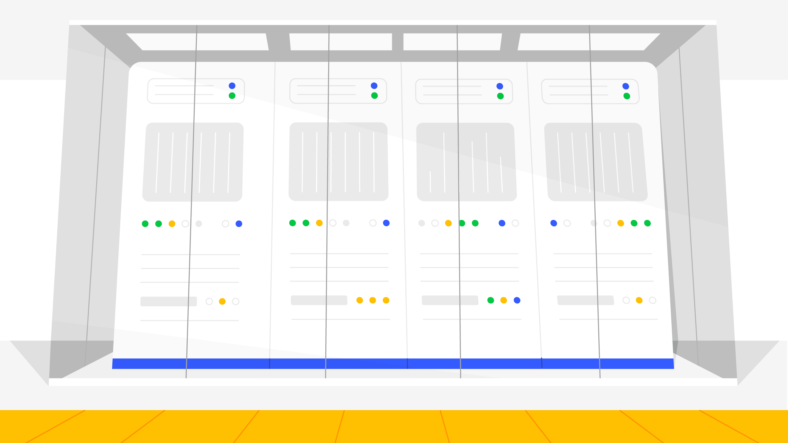 simple illustration of server room